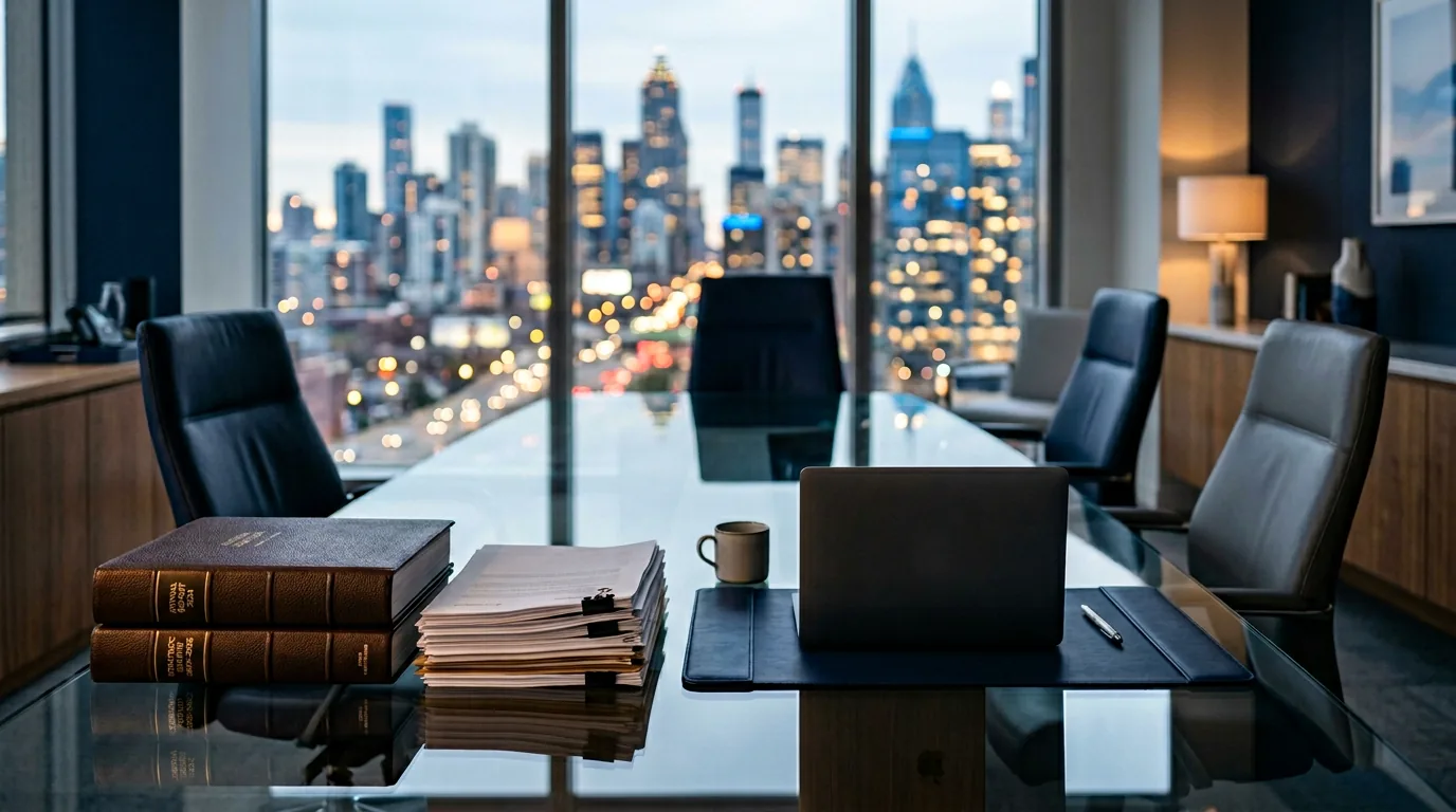 Corporate reports and business printing on a professional workspace