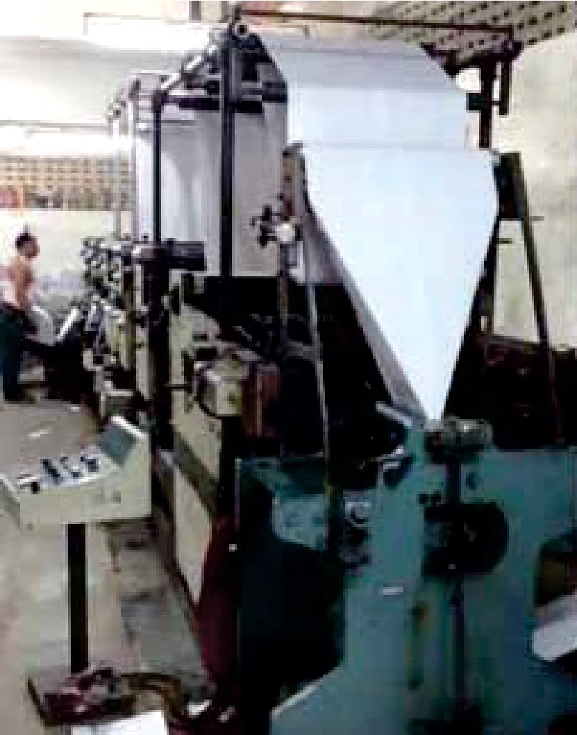 Mark-62 Manugraph web offset with vertical paper web feed