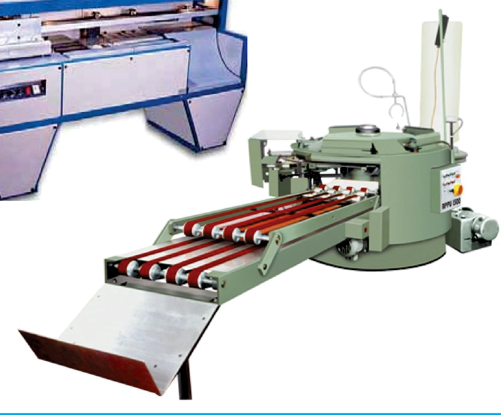 Multi-station perfect binding line on the production floor