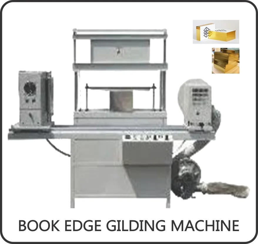 Book edge gilding machine for gold-edged book and diary finishing